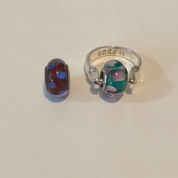 Pandora Pink Leather Bracelet & Jewelry Bundle - Picture 5 of 12